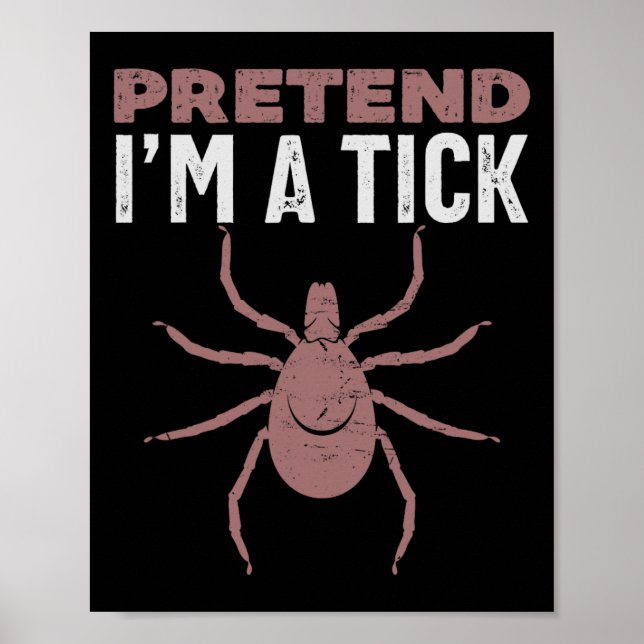 Póster Pretende que soy un disfraz de Halloween. (Frente)