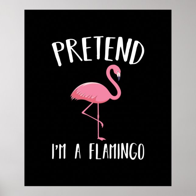 Póster Pretende Que Soy Un Disfraz De Halloween De Flamin (Frente)