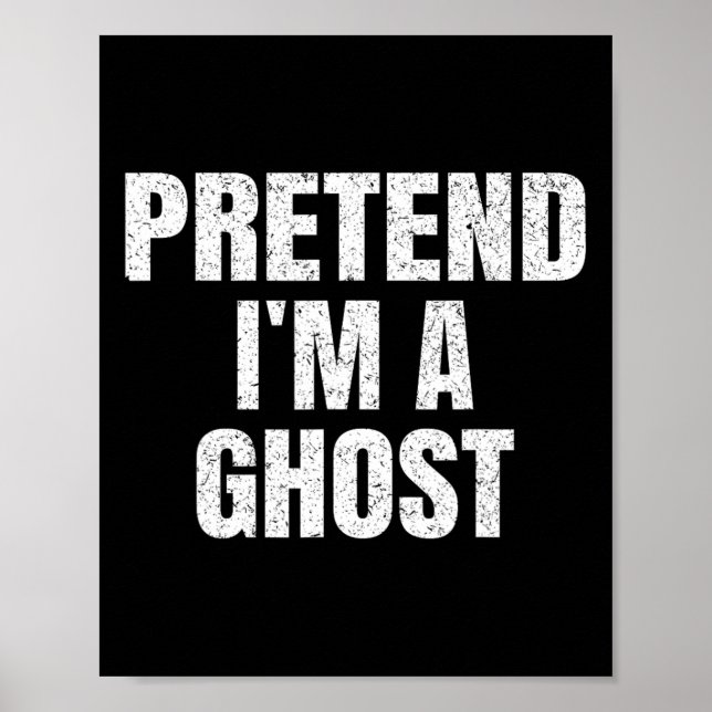 Póster Pretende que soy un fantasma de la familia fácil y (Frente)