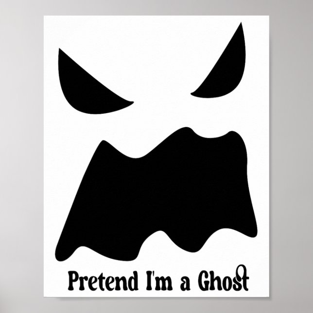 Póster Pretende que soy un fantasma - la cara fantasma de (Frente)