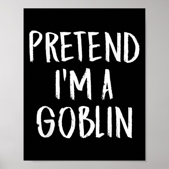 Póster Pretende que soy un Fiesta de Halloween divertido  (Frente)