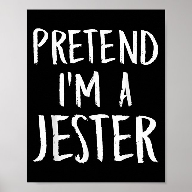 Póster Pretende que soy un Fiesta de Halloween divertido  (Frente)