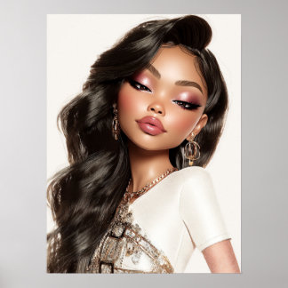 Póster Pretty Girl Print, Value Poster Paper (Semi-Gloss)