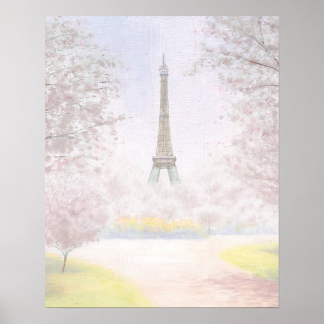 Póster Pretty Paris In Pastels (Frente)