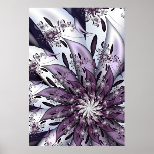 Póster Pretty Purple Flower