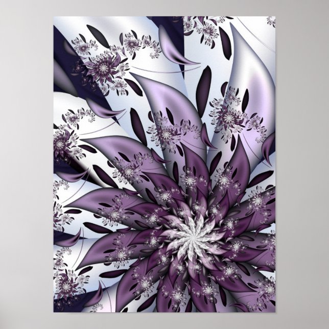 Póster Pretty Purple Flower (Frente)