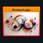 Póster Pretzel Logic<br><div class="desc">Echa un vistazo a esta bonita imagen abstracta de varias formas coloridas dispuestas en algún tipo de patrón. Llamo lógica a esta imagen pretzel, un título que tomé prestado de un álbum de Steely Dan de los 70. Esta imagen luciría bien en una oficina, una cueva familiar o un dormitorio....</div>