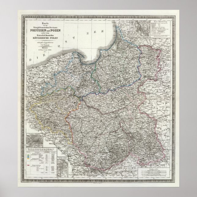 Póster Preussen, Posen, Polen (Frente)