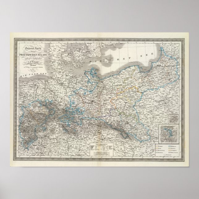 Póster Preussische Staate - Prussian State (Frente)