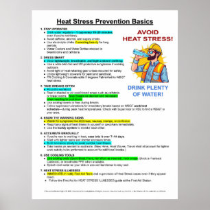 Póster Prevención básica de enfermedades por estrés por c
