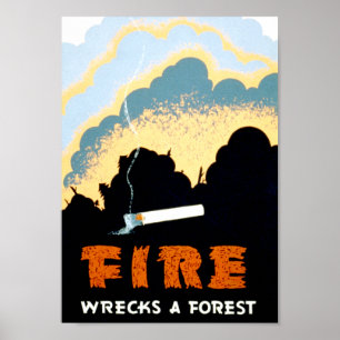 Póster Prevención de Incendios Forestales