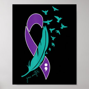 Póster Prevención de la Conciencia del Suicidio Salud Men