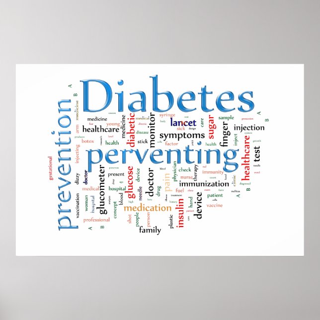 Póster Prevención de la diabetes (Frente)