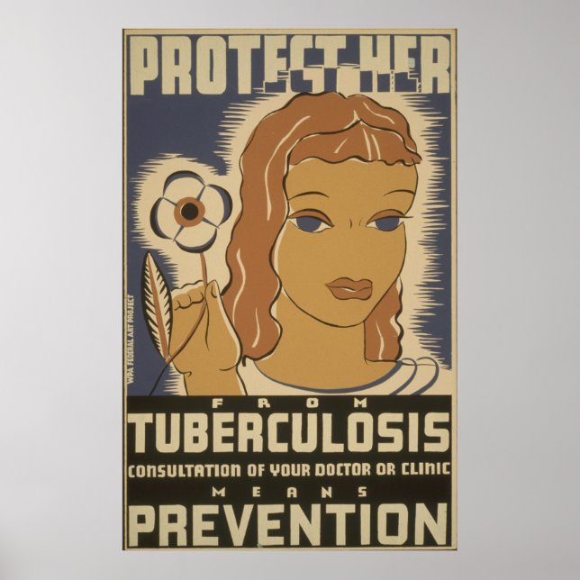 Póster Prevención de la tuberculosis ventilado (Frente)