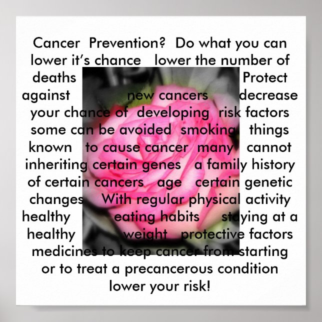 Póster Prevención del cáncer (Frente)