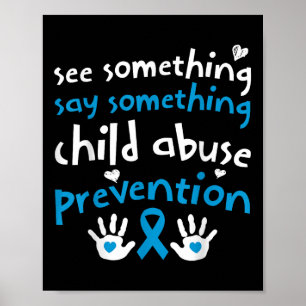 Póster Prevención del maltrato infantil - Concienciación 
