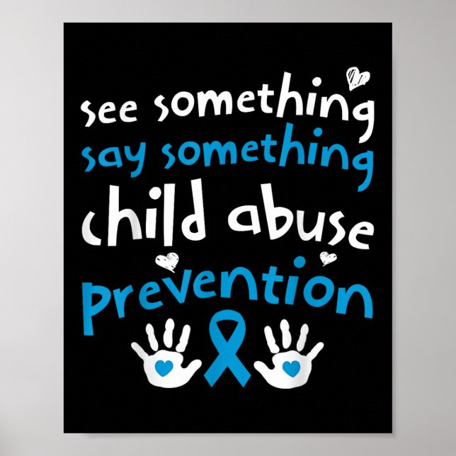 Póster Prevención del maltrato infantil - Concienciación  (Frente)