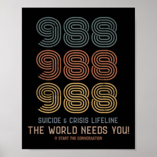 Póster Prevención del suicidio 2024 El mundo te necesita