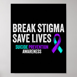 Póster Prevención del Suicidio Apoyo Romper Estigma Conci