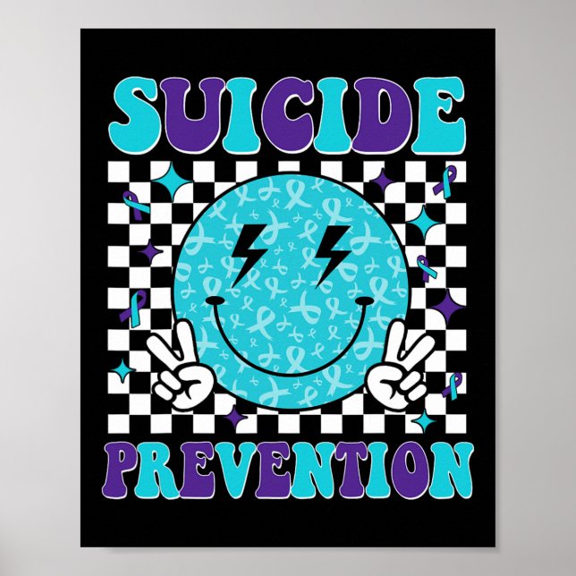 Póster Prevención del suicidio Awaren de prevención del s (Frente)