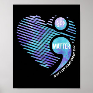 Póster Prevención del Suicidio Conciencia No Dejes que Tu