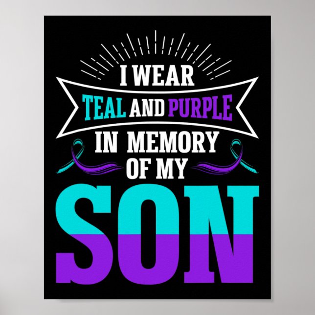 Póster Prevención del suicidio Conciencia sobre el suicid (Frente)