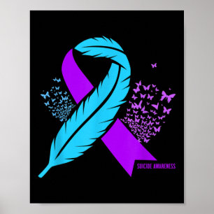Póster Prevención del suicidio para la conciencia del sui