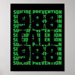 Póster Prevención del suicidio para la sensibilización 98