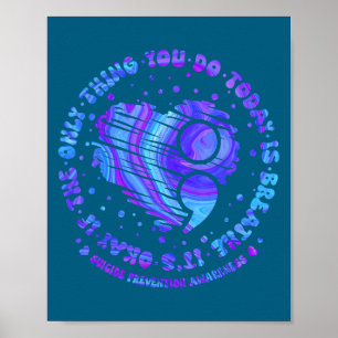Póster Prevención del suicidio Semicolon para mujeres M