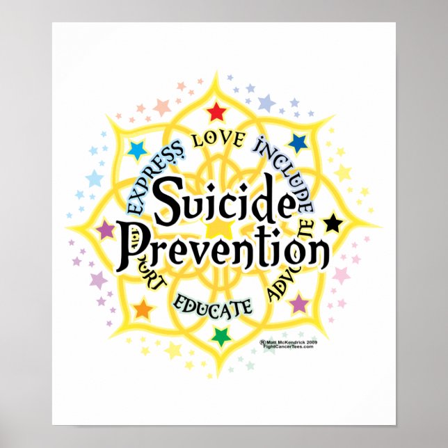 Póster Prevención suicida Lotus (Frente)
