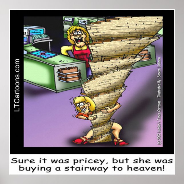 Póster Pricey Heavenly Stairway Poster de Rick London (Frente)