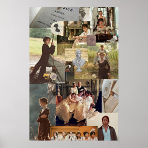 Póster Pride and Prejudice Collage