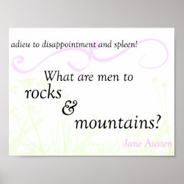 Póster Pride and Prejudice "Rocks and Mountains" Poster