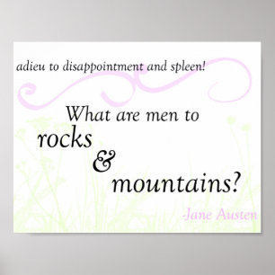 Póster Pride and Prejudice "Rocks and Mountains" Poster