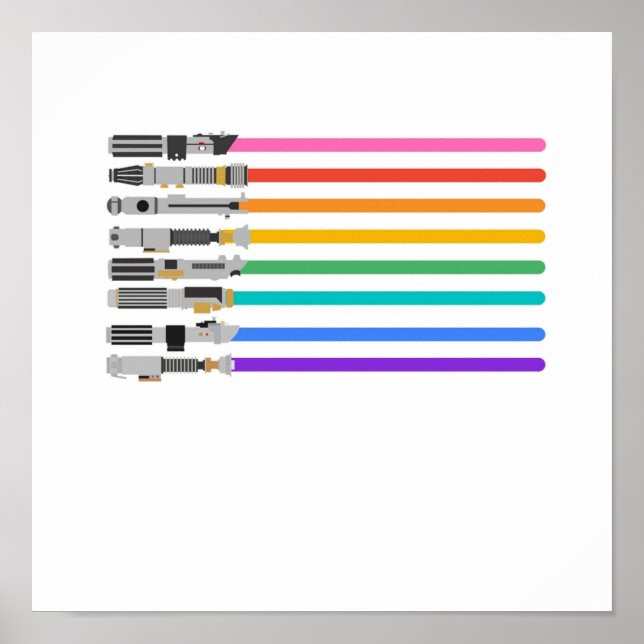 Póster Pride Lightsabers (Frente)