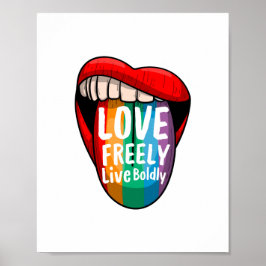 Póster Pride Month Rainbow Poster – Equality & Love Wins 
