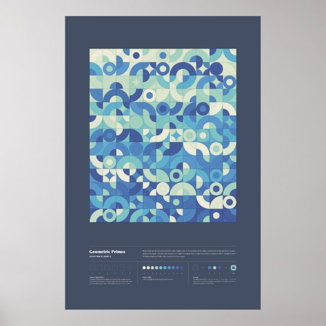 Póster Primas geométricas - Colección 2, Serie 2 (Frente)