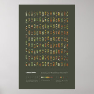 Póster Primas Geométricas - Colección 3, Serie 1