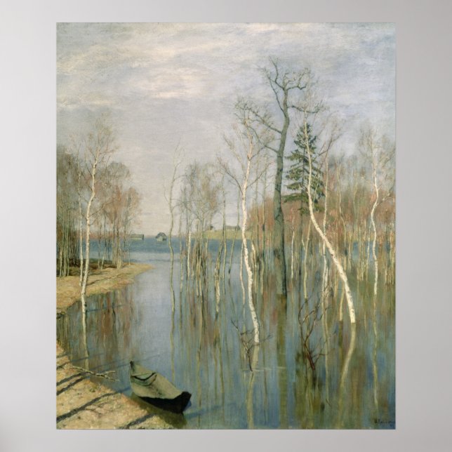 Póster Primavera, agua alta, 1897 (Frente)