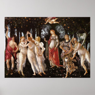 Póster Primavera, Botticelli
