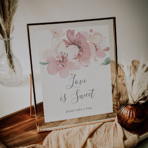 Póster Primavera Cerezo Blossom El Amor Es El Rótulo Boda