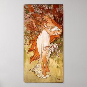Póster Primavera de Alphons Mucha