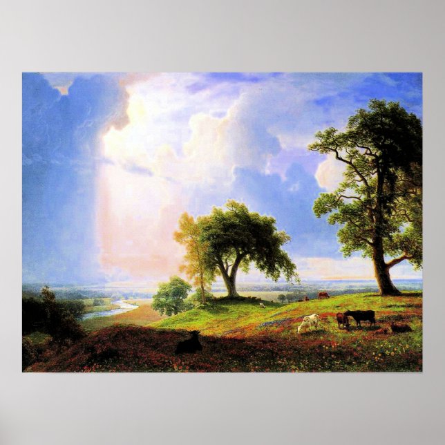 Póster Primavera de California, pintura de Albert Biersta (Frente)