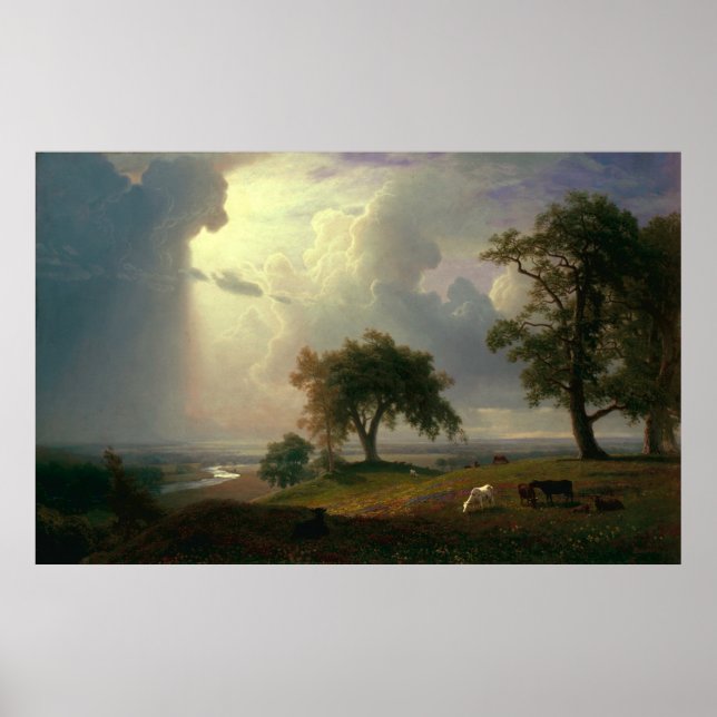 Póster Primavera de California por Albert Bierstadt (Frente)