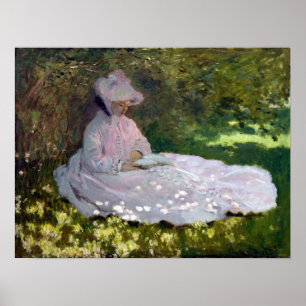 Póster Primavera de Claude Monet
