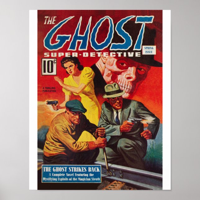 Póster Primavera de Ghost Super Detective 1940 (Frente)