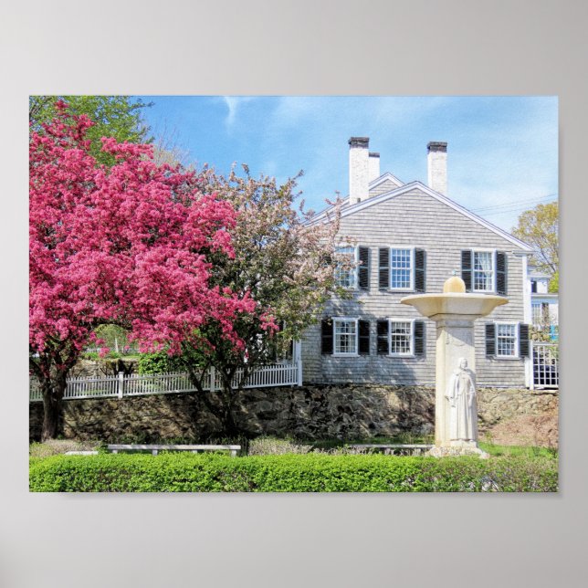 Póster Primavera de la madre peregrina Plymouth MAMÁES (Frente)