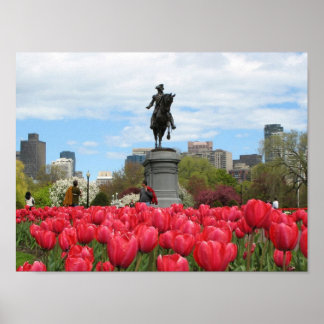 Póster Primavera de los jardines públicos