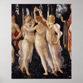 Póster Primavera, de tres grados, por Sandro Botticelli