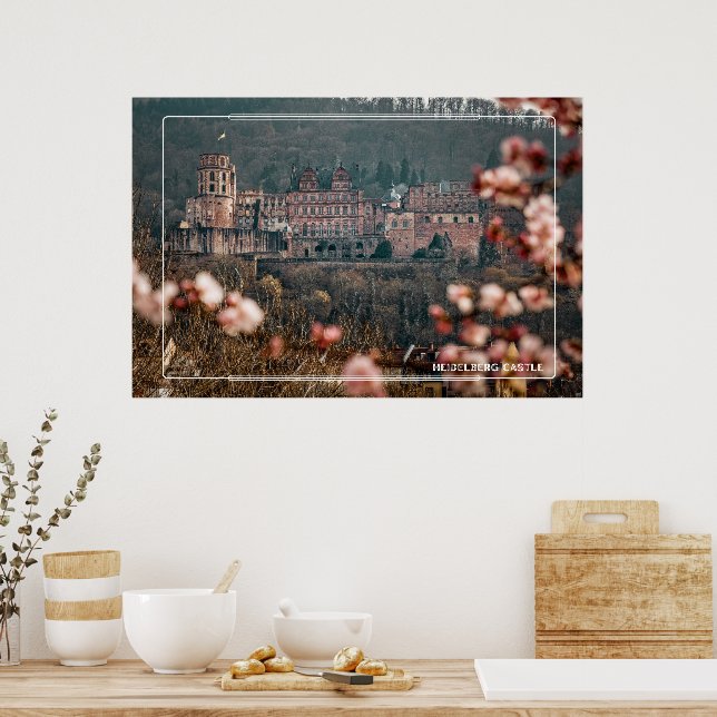 Póster Primavera del Castillo de Heidelberg – Romántico C (Cocina)
